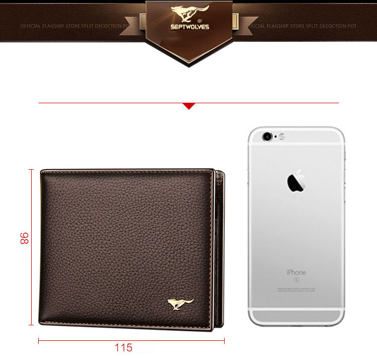 SEPTWOLVES men's wallet