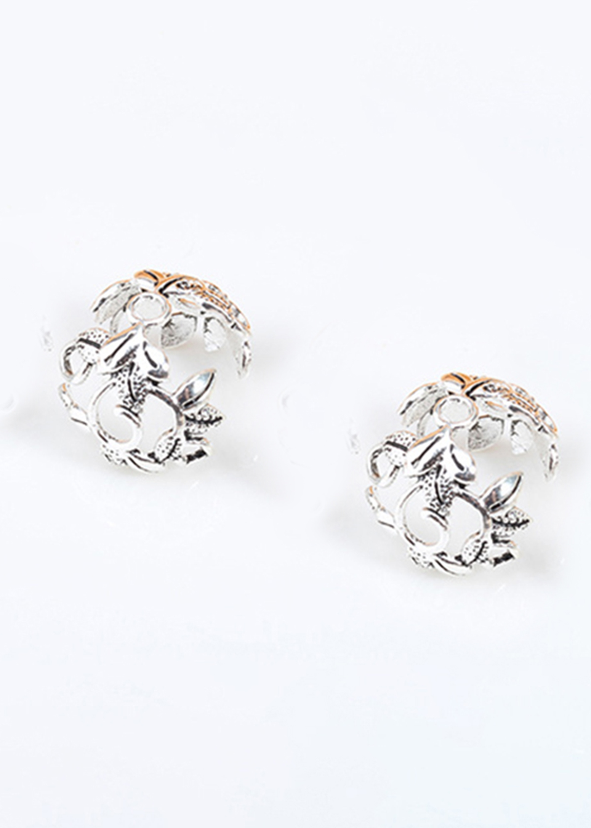 Combo charm bạc hoa ôm hạt xỏ ngang - Ngọc Quý Gemstones