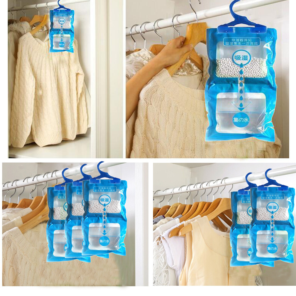 Moisture-proof Mould-proof Deodorizing Desiccant Moisture Absorber Scented Hanging Dehumidifier Bag Wardrobe Closet
