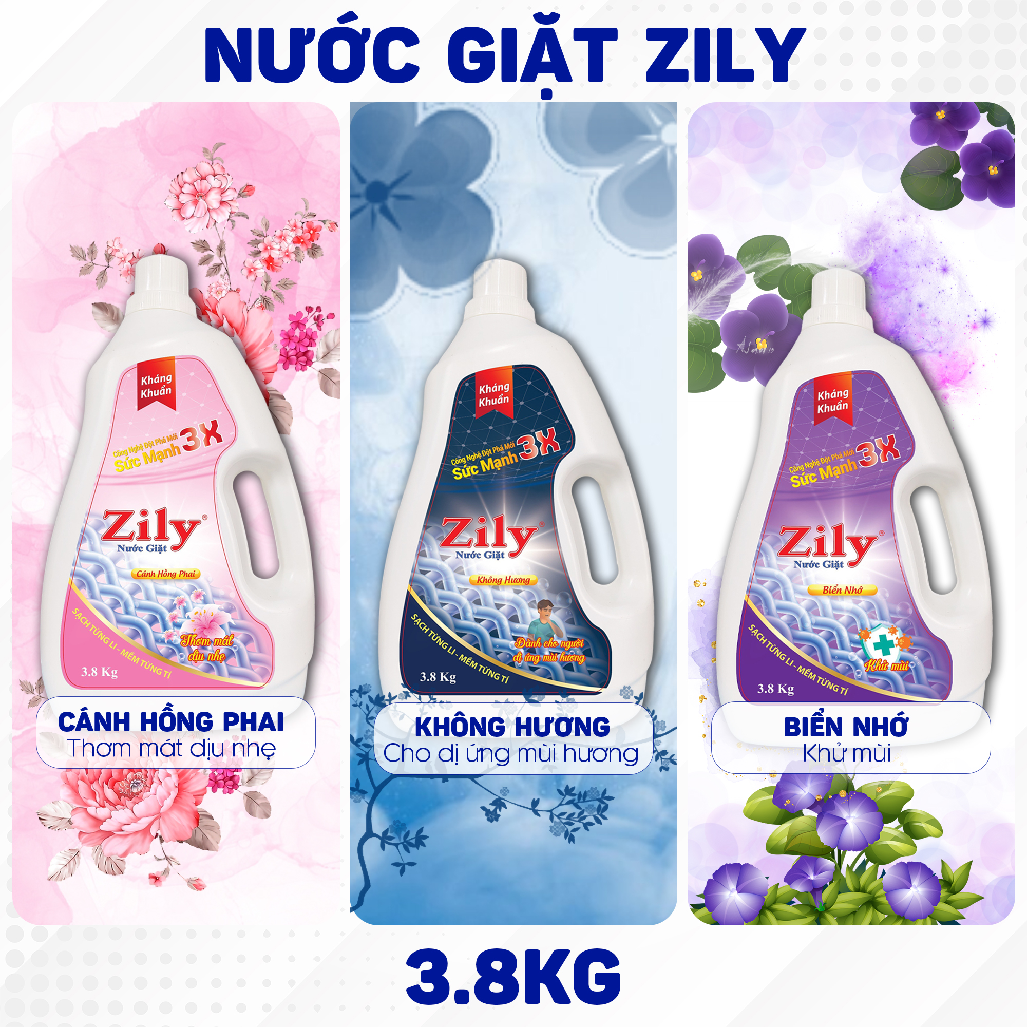 Nước Giặt Zily 3.8 Kg 