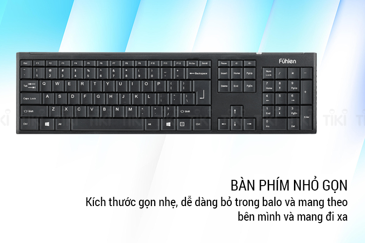 Bộ Bàn Phím Và Chuột Không Dây Fuhlen A120G - Hàng chính hãng