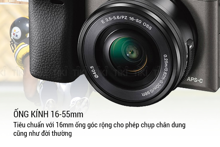 Máy ảnh Sony A6000 kit 16-50mm - Tặng thẻ 16GB + Túi - Hàng Chính Hãng