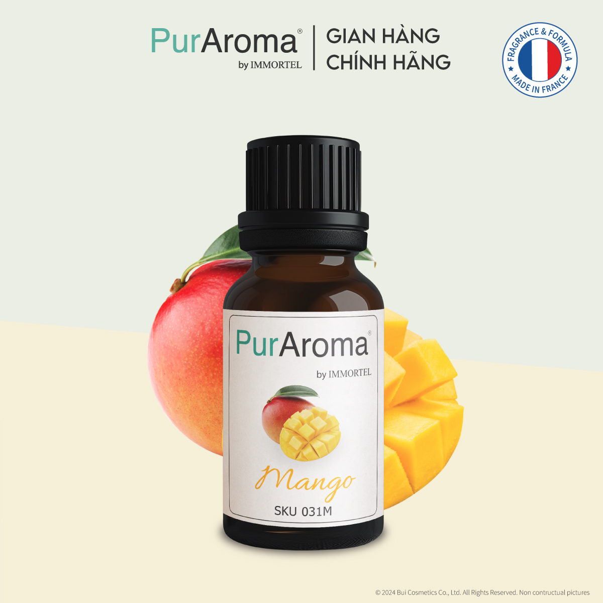 (18 mùi) Tinh dầu thiên nhiên nguyên chất PurAroma by IMMORTEL - 10mL - Chính hãng Pháp