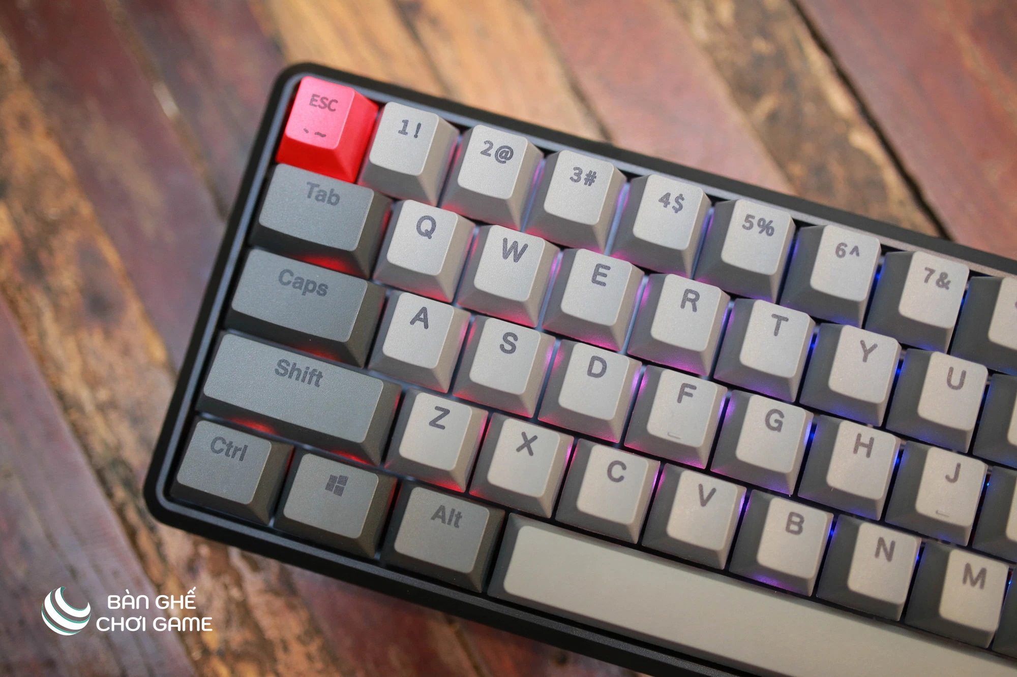 Bàn phím cơ không dây E-Dra EK368W V2 , Hotswap, E-Dra Switch (Brown/Red) - Hàng chính hãng