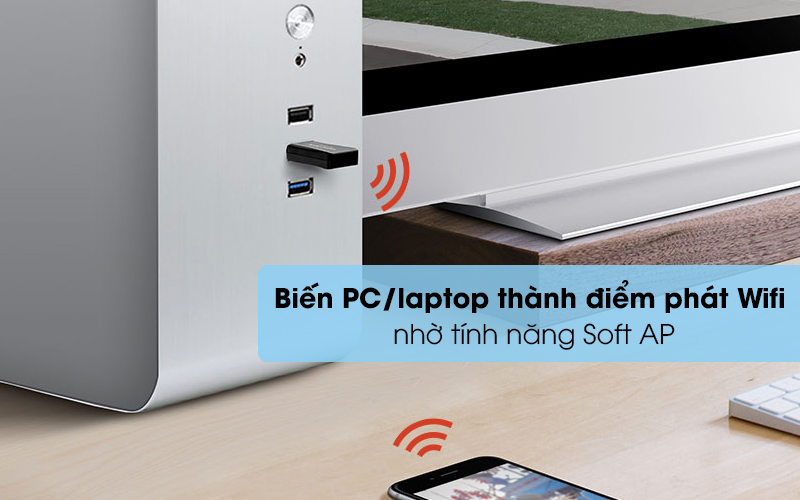 Bộ Chuyển Đổi USB Wifi Mini Mercusys MW300UM N300 - Hàng Chính Hãng