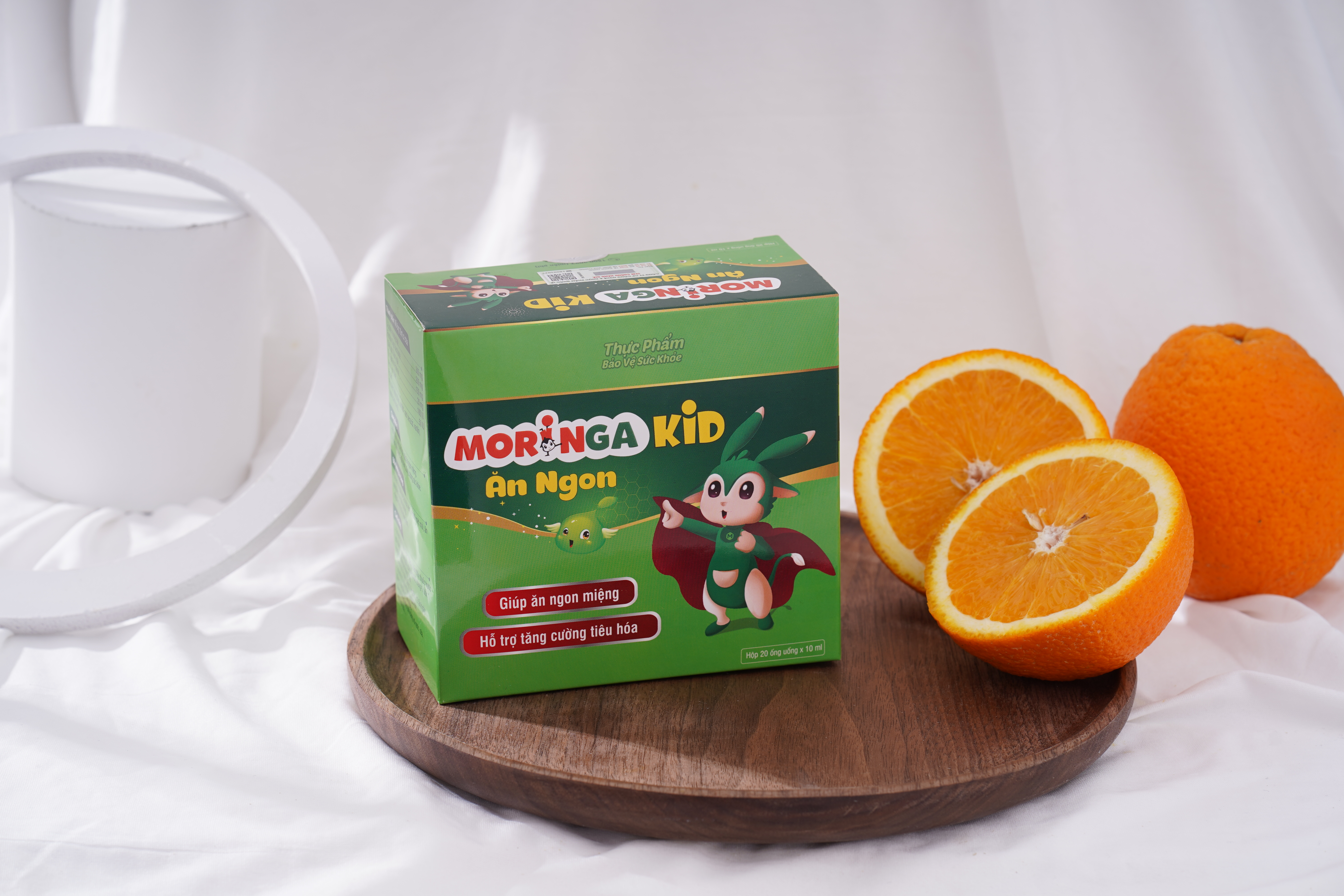 MORINGA KIDS ĂN NGON - Bổ sung dưỡng chất giúp ăn ngon, tăng cân đều, tăng sức đề kháng - Hộp 30 ống 4