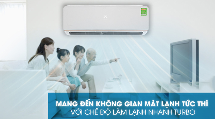 Điều hòa Inverter Electrolux ESV09CRR-C6 (9000BTU) - Hàng chính hãng - Chỉ giao tại Hà Nội