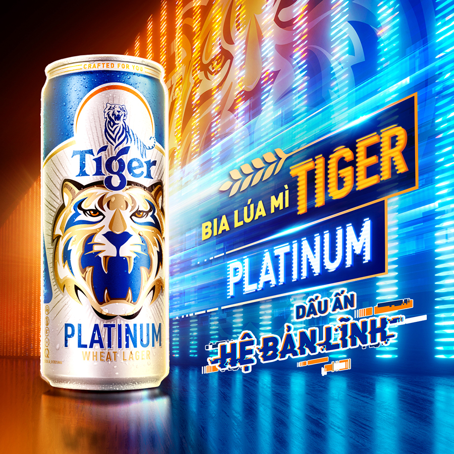 lon bia tiger platinum 330ml 1