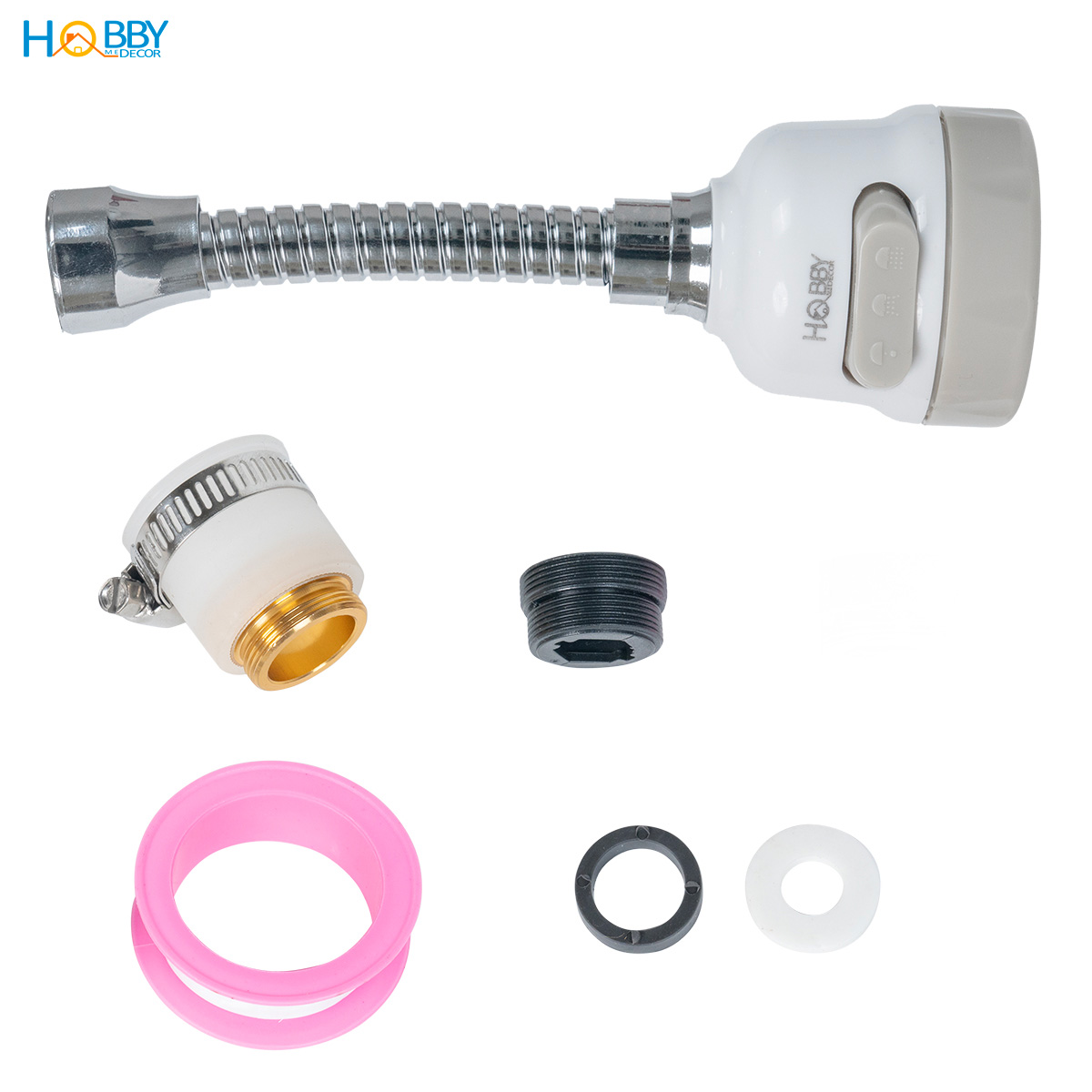 Bộ đầu nối vòi rửa chén tăng áp 3 chế độ Hobby Home Decor VSTADAY có khớp nối