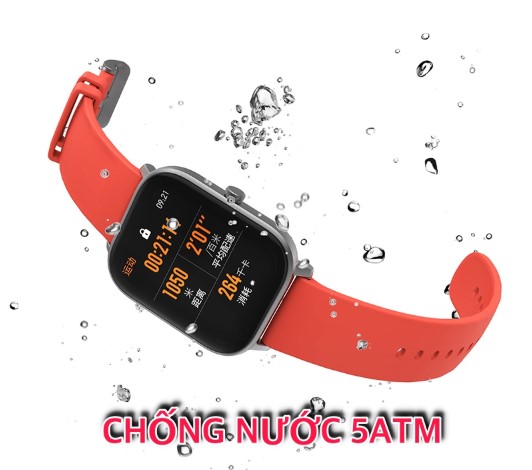 Amazfit 1.65 Inch AMOLED Display GPS Smart Watch, Gray