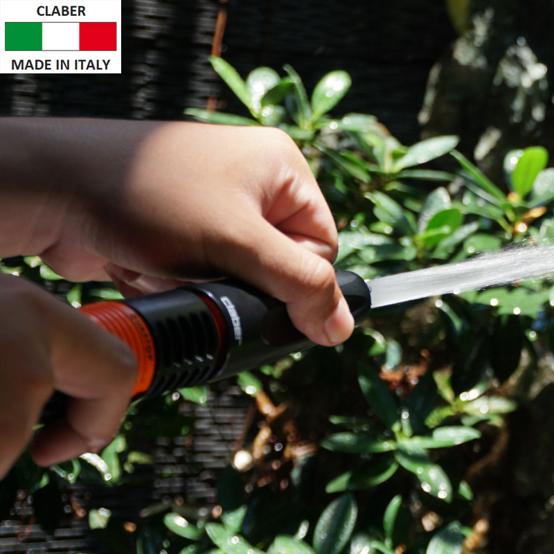 Vòi Xịt Tưới Cây Đa Năng Claber 8536, có van khóa, điều chỉnh được 2 chế độ, nhựa ABS, kết nối nhanh, không kèm phụ kiện