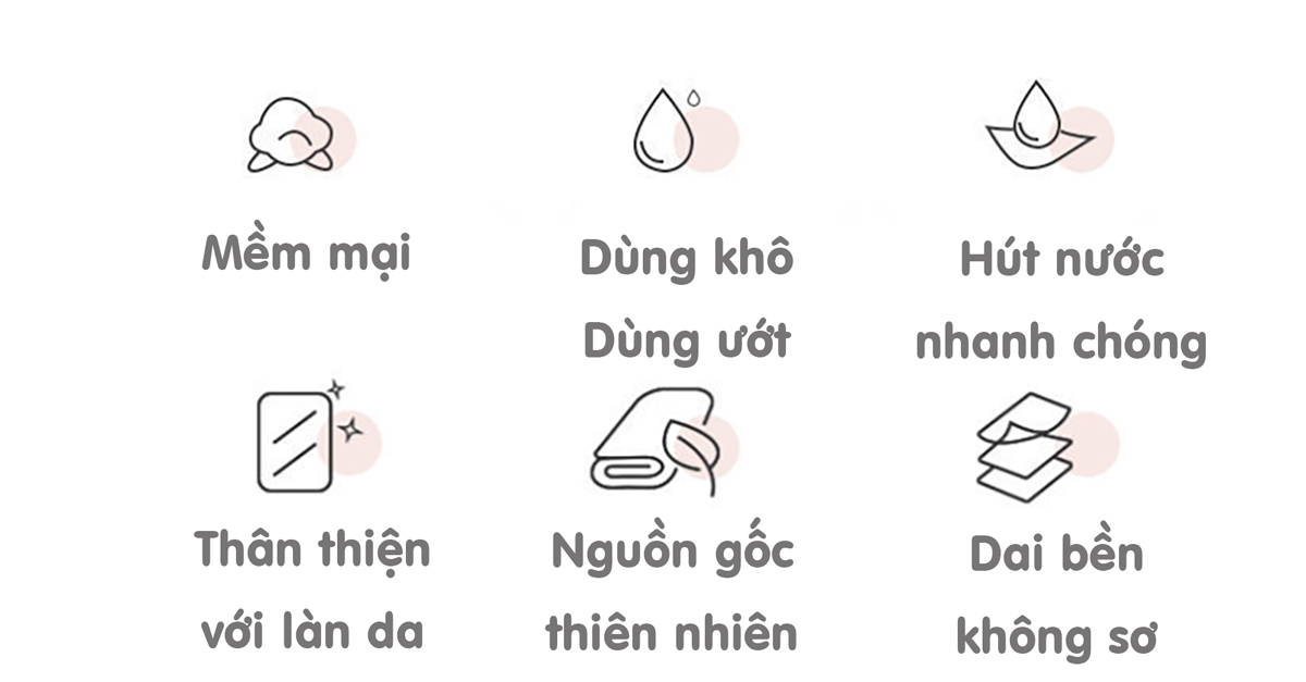 Khăn mặt khô KIPOR dùng 1 lần lau khô, lau ướt - 60 khăn/cuộn, kích thước 20x20cm - Hàng chính hãng
