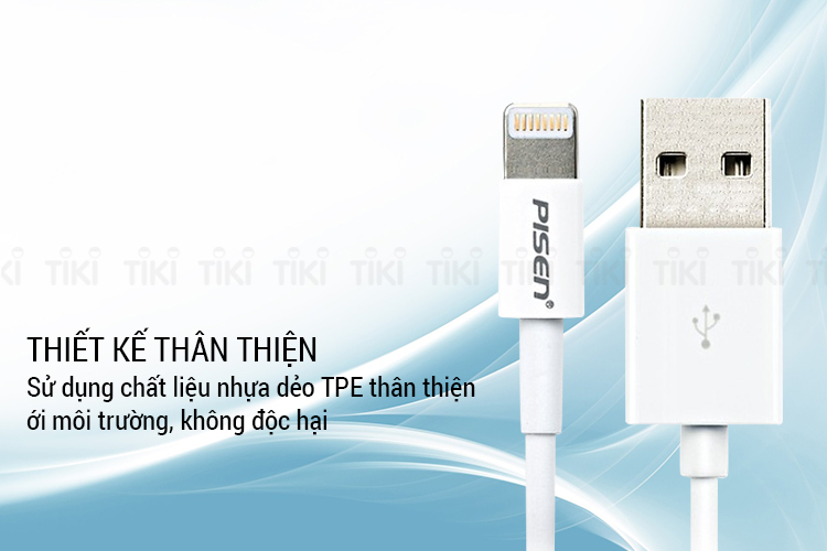 Cáp Sạc Lightning Pisen 1000mm