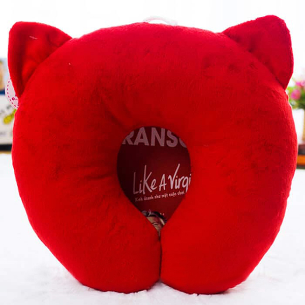 Gối Chữ U Cáo Ali U02 (Màu Đỏ)