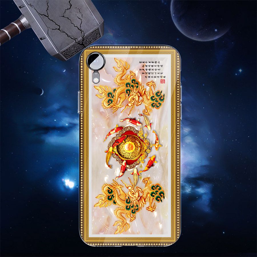 Ốp điện thoại kính cường lực cho máy iPhone XS MAX - cá chép MS CACHEP006