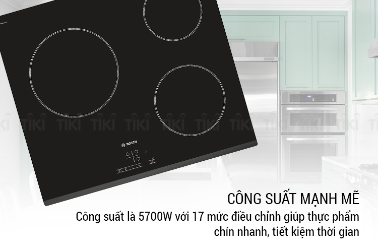 Bếp 3 Hồng Ngoại Âm Bosch PKM631B17E (59.2cm) - Hàng Chính Hãng