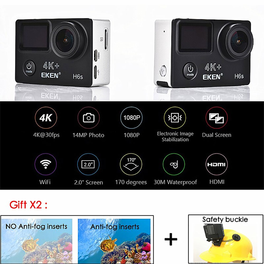 Camera Hành Trình Thể Thao Eken H6S 4K WIFI