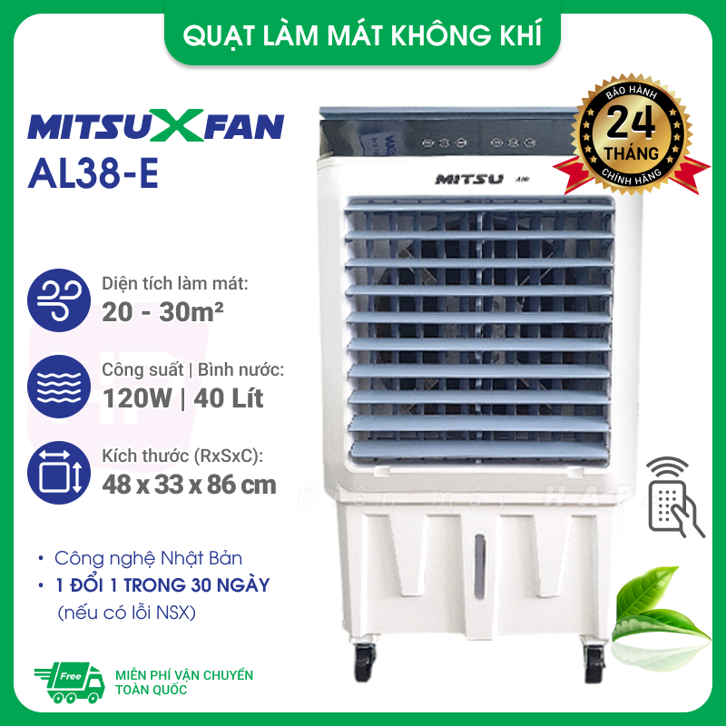 Máy Làm Mát Không Khí MitsuXFan AL38-E - Hàng Chính Hãng - Điện máy HAPA