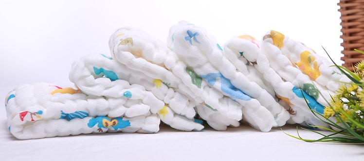 Bộ Khăn Gạc Sơ Sinh Sáu Lớp (30 x 30 cm) (6 Khăn)