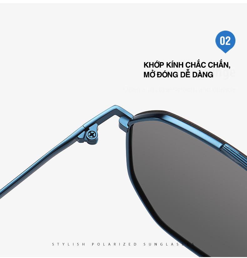 Kính Râm Nam Aoron Kính Mát Nam Chống Tia UV Mắt Kính Thời Trang Phân Cực Kiểu Dáng Phi Công Cực Ngầu - AK062 - Aoron