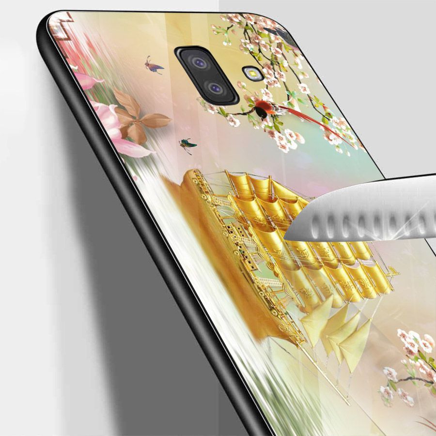 Ốp kính cường lực cho điện thoại Samsung Galaxy J4 - thuận buồm xuôi gió MS 2TBXG019