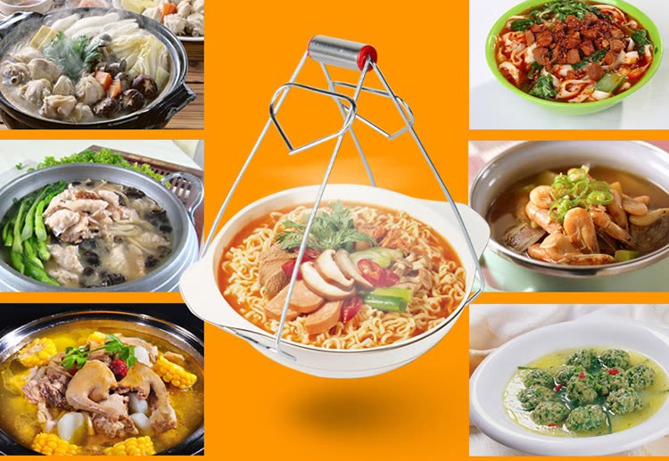 Dụng Cụ Inox Gắp Bát Đĩa Chống Nóng Baijie