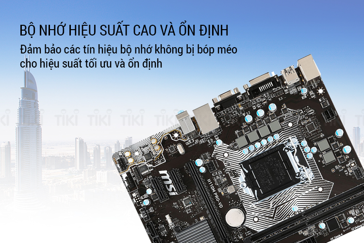 Bo Mạch Chủ Mainboard MSI H110M PRO-VD PLUS Socket 1151 - Hàng Chính Hãng