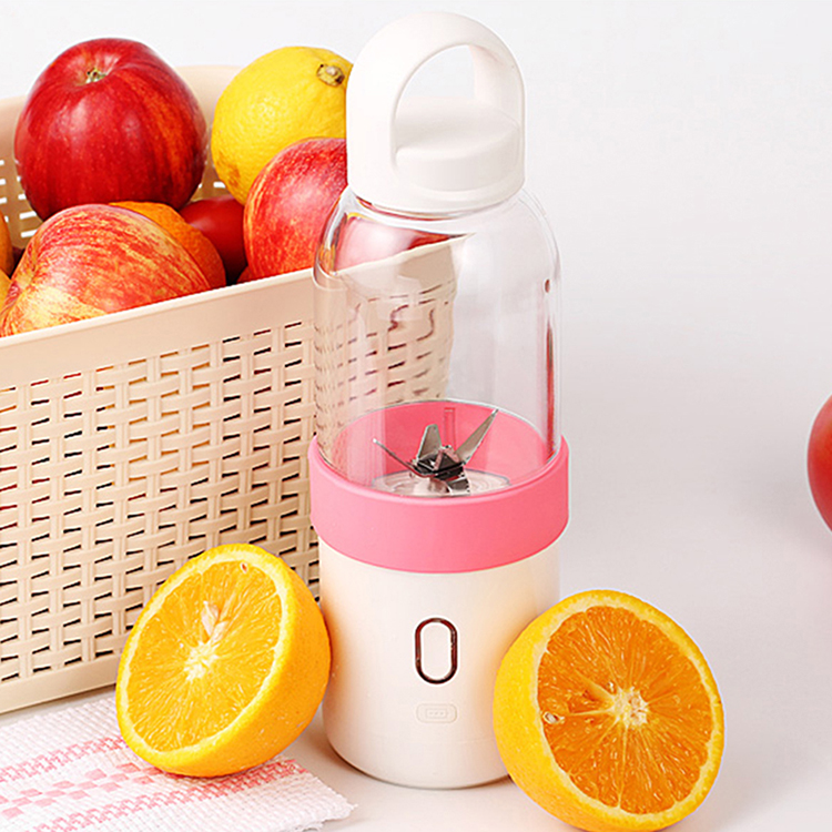 Portable Blender Juicer Cup Electric Automatic Water Bottle Blue