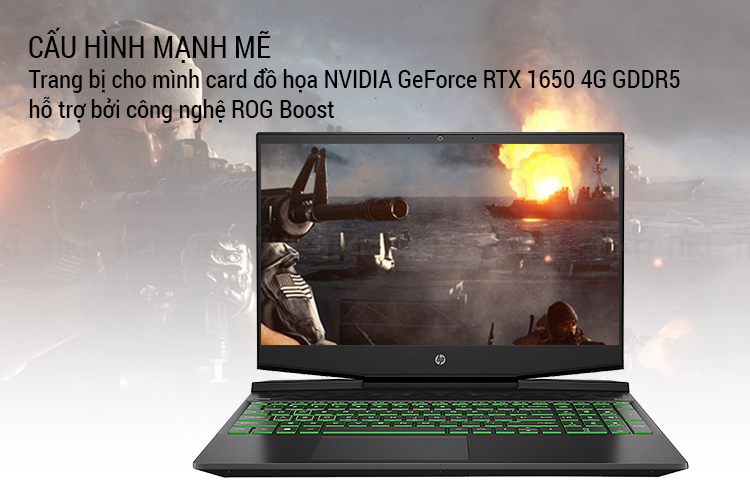 Laptop HP Pavilion Gaming 15-dk0231TX 8DS89PA Core i5-9300H/ GTX 1650 4GB/ Win10 (15.6 FHD IPS) - Hàng Chính Hãng