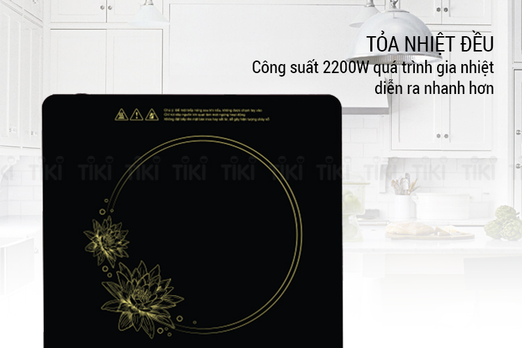 Bếp Điện Từ Cảm Ứng Sunhouse SHD6865 (2200W) - Kèm Nối Lẩu - Hàng Chính Hãng
