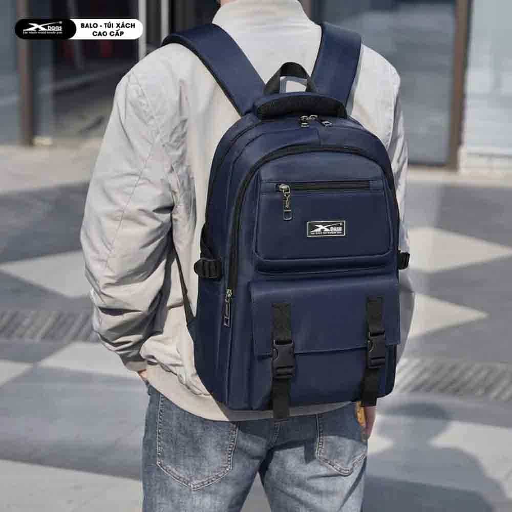 Balo Trung Học Thời Trang Cao Cấp XBags Dark Blue Xb3202 – Balo Nhiều Ngăn, Chống Nước, Đựng Laptop 15.6 Inch, Cá Tính, Trẻ Trung!