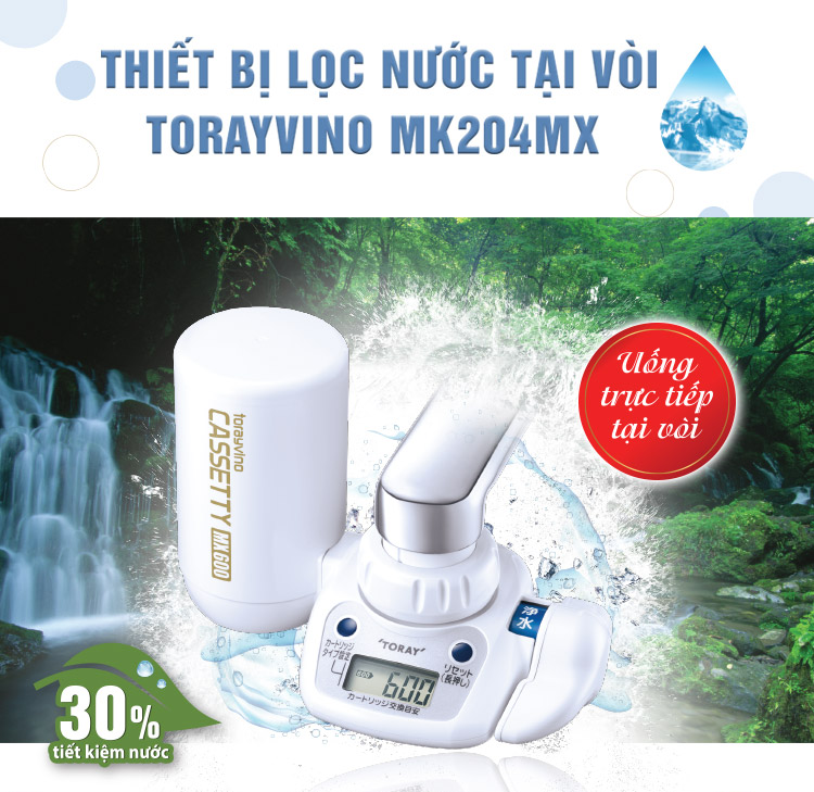 Thiết bị lọc nước tại vòi Torayvino MK204MX