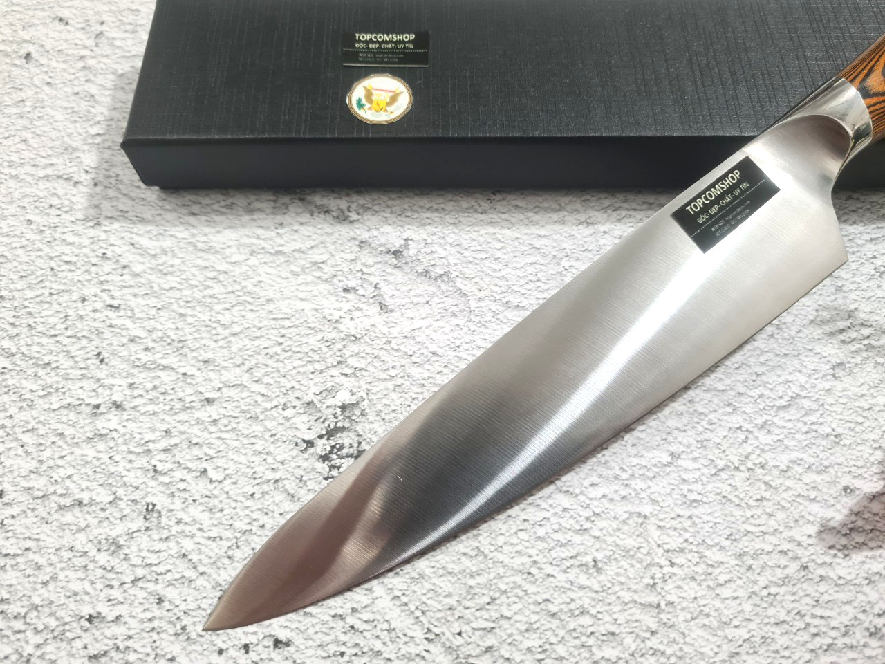 DAO BẾP SASHIMI -DAO BẾP NHẬT THÉP DAMASCUS MÃ DT114