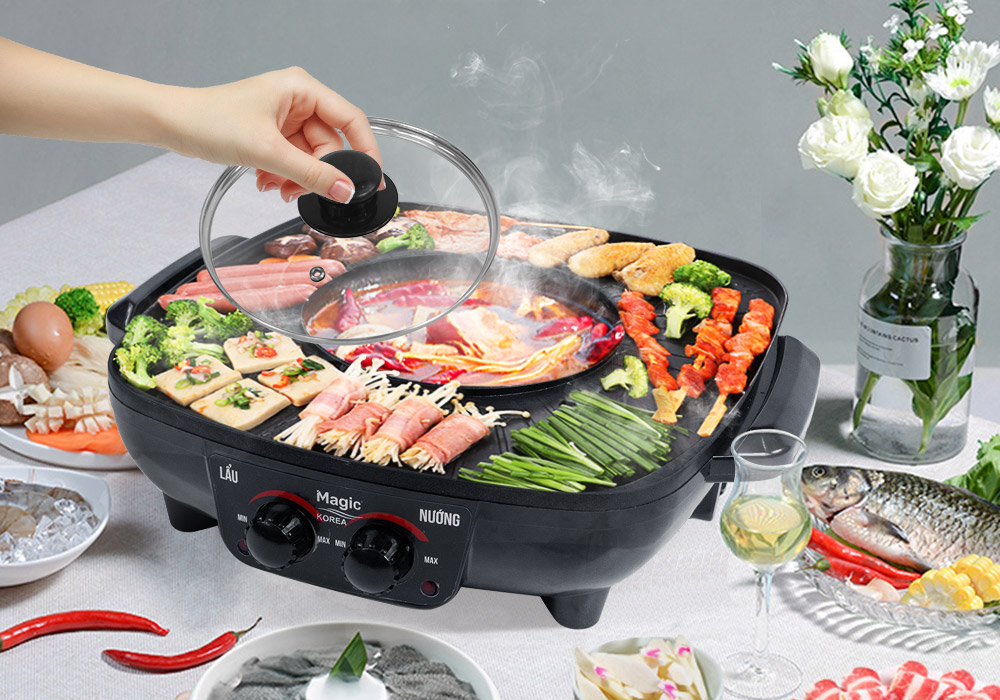Nồi Lẩu Nướng Đa Năng Magic A-25 - Hàng Chính Hãng