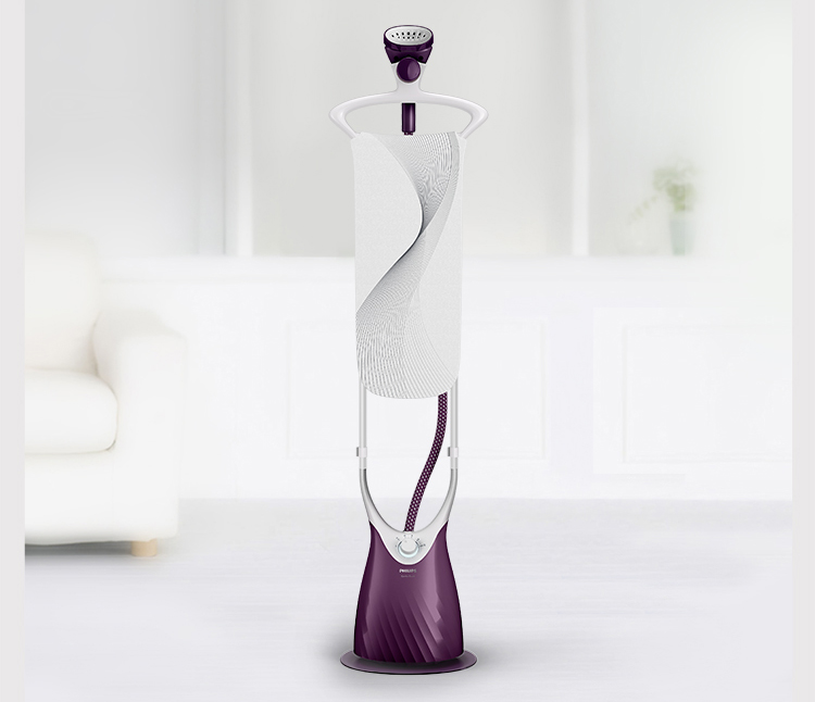 Philips (PHILIPS) steam hanging machine home handheld / hanging iron double pole ironing 5 file with plate suction technology rose gold GC575/68