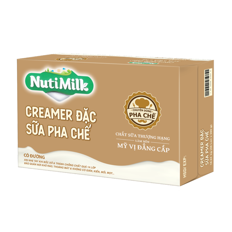 Creamer đặc có đường Nuti (Xanh lá) Lon 380g SDX02TI NUTIFOOD 4