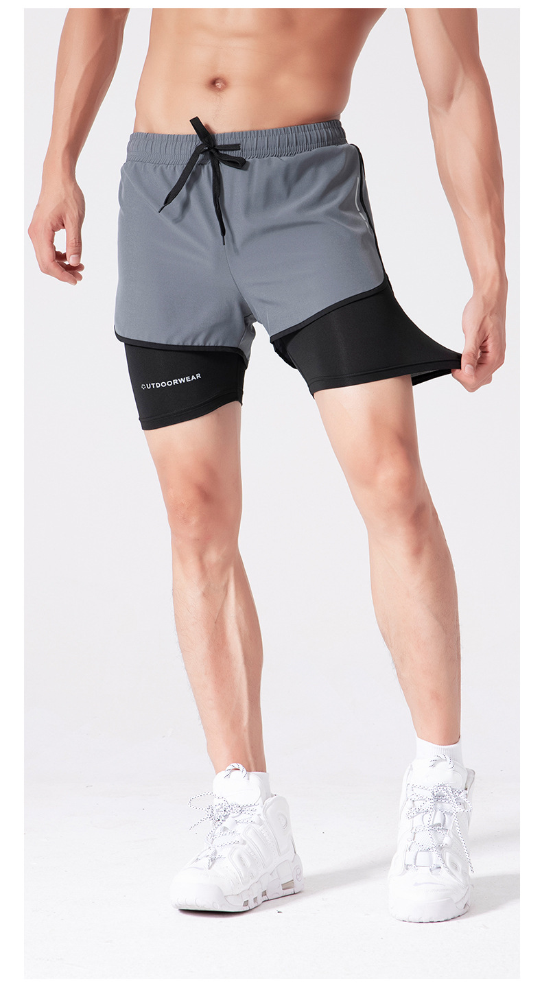 Quần short đùi thể thao ngắn tập gym , quần chạy bộ , đá bóng có lớp lót bó cơ chống lộ Cleacco C622 Bảo Hành 12 Tháng - Boro Sport