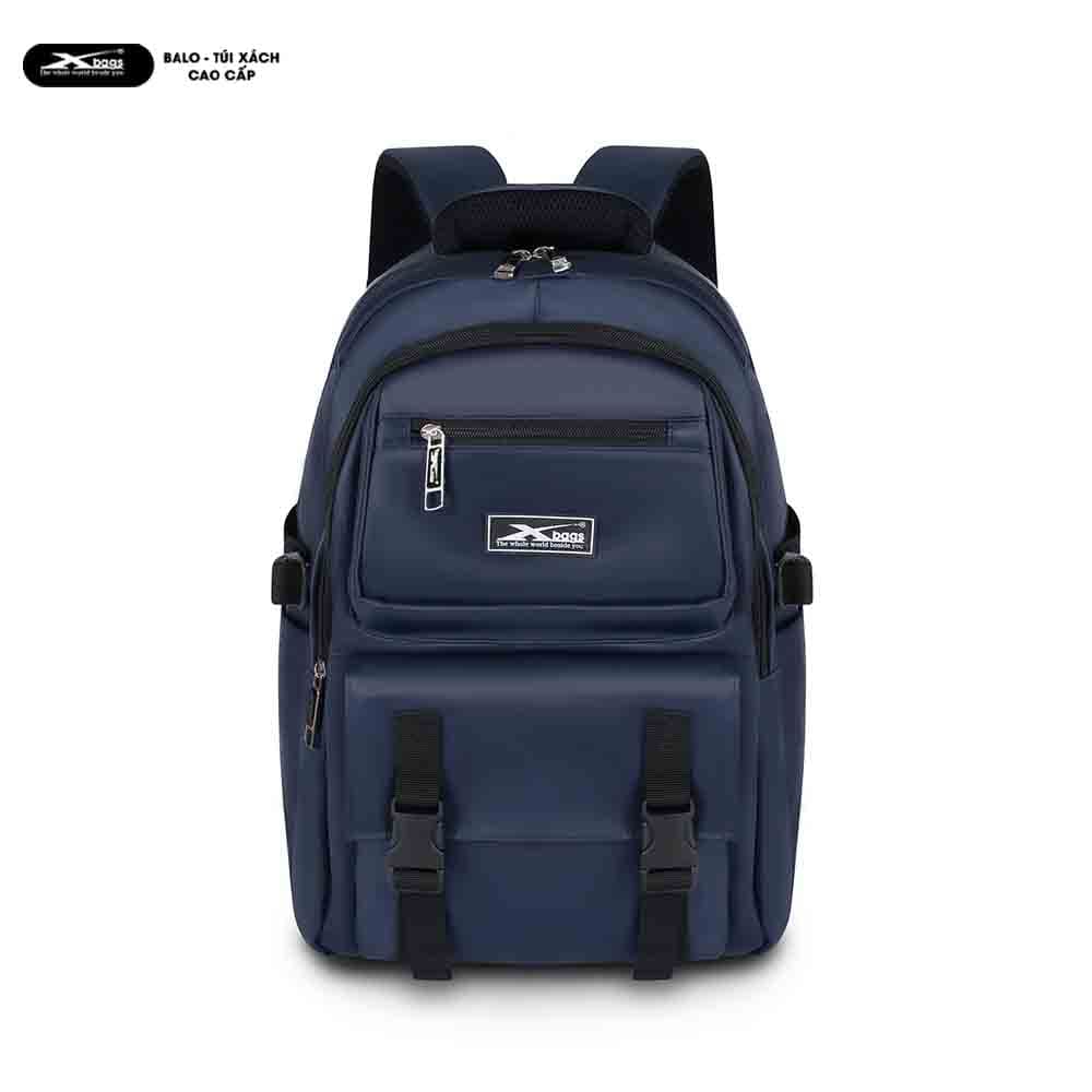 Balo Trung Học Thời Trang Cao Cấp XBags Dark Blue Xb3202 – Balo Nhiều Ngăn, Chống Nước, Đựng Laptop 15.6 Inch, Cá Tính, Trẻ Trung!