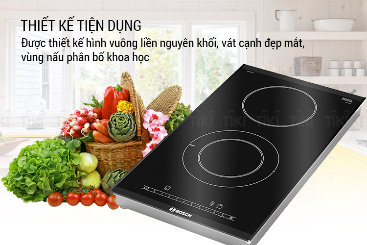 Bếp Âm Hồng Ngoại Đôi Domino Bosch PKF375FP1E (52.7cm) - Hàng Chính Hãng