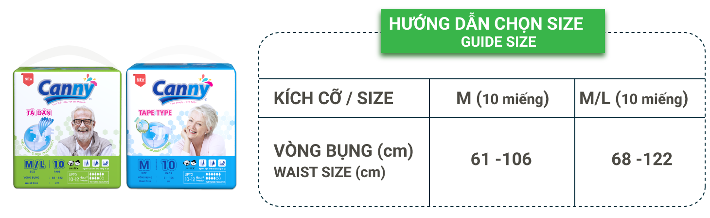 tã dán người lớn canny siêu thấm 2