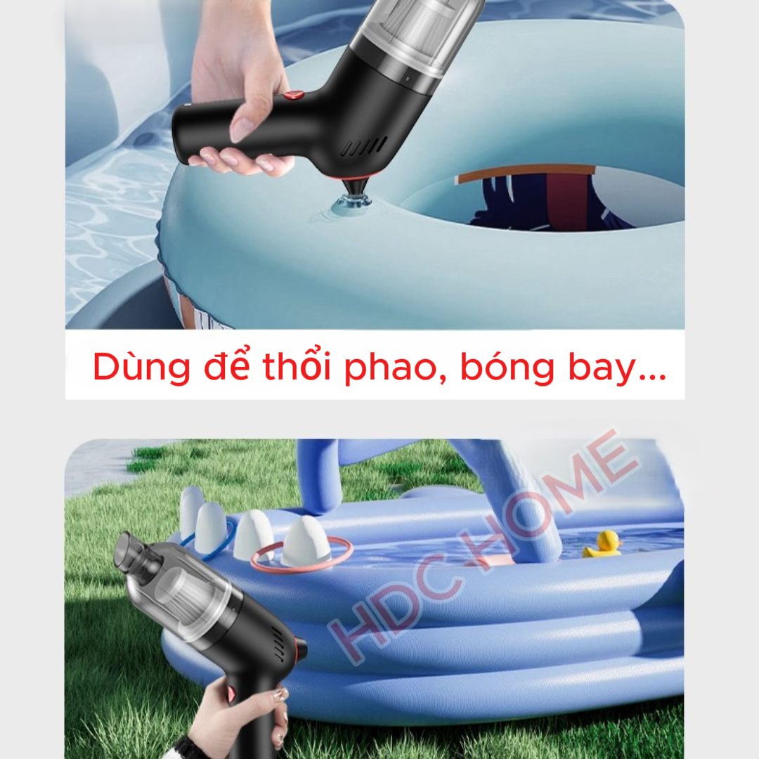 Máy Hút Bụi Cầm Tay Không Dây Đa Năng, Lực Hút 9000Pa, Pin 4000 mAh, Máy Hút Bụi Giường Nệm, Ô Tô, Máy Tính - HÀNG CHÍNH HÃNG