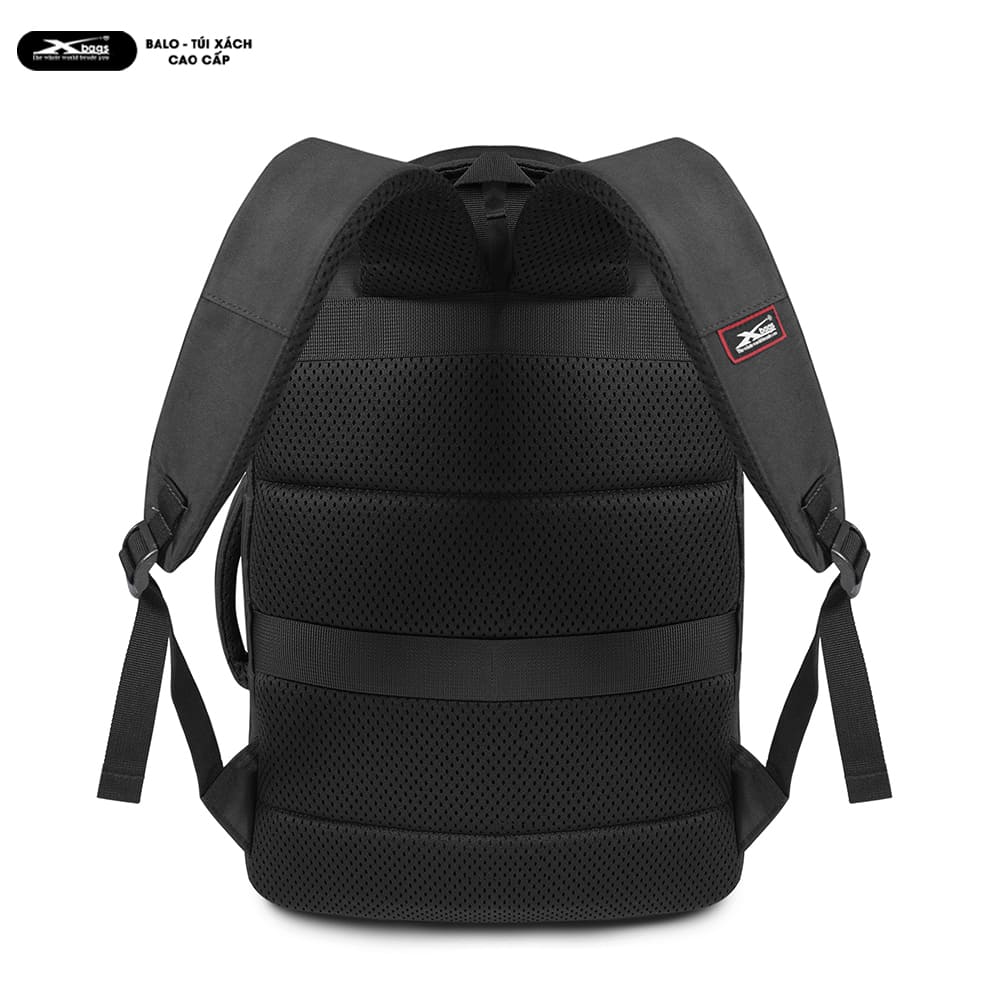 Balo Đi Phượt Cỡ Lớn Đa Ngăn Chống Nước Xbags Leader Cao Cấp Màu Đen, Đựng Laptop 17 Inch, Ngăn Chính Mở 180 Độ, Mạnh Mẽ Cá Tính!