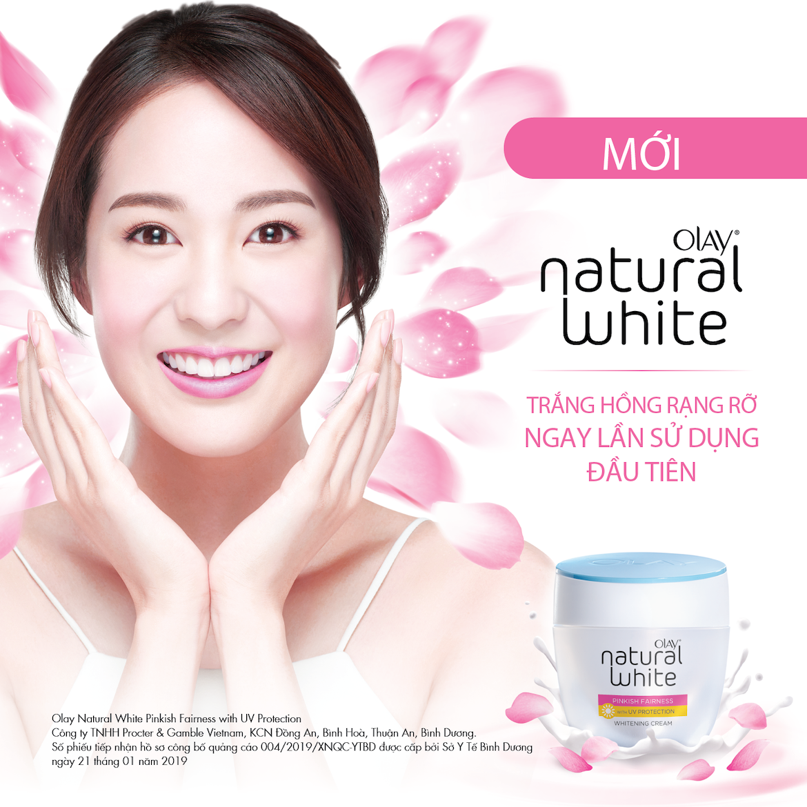 Kem dưỡng trắng Olay Natural White Pinkish Fairness 50g
