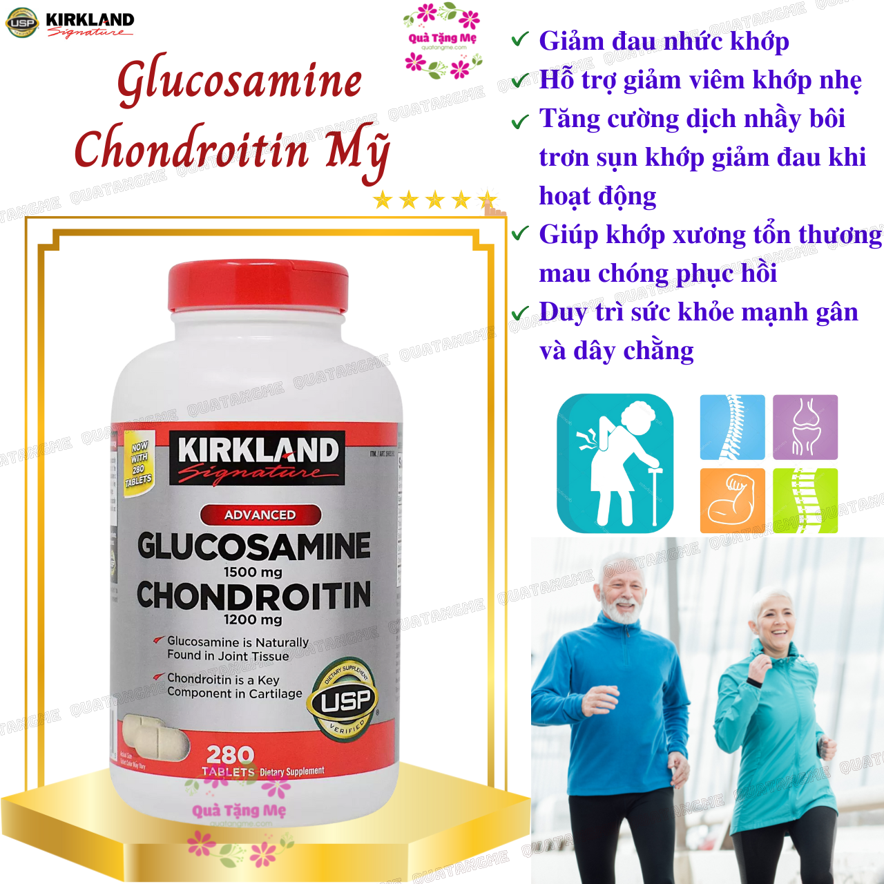 Kirkland Signature Glucosamine 1500mg Chondroitin 1200mg