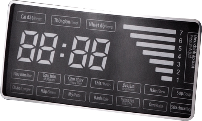 Nồi Áp Suất Đa Năng Sunhouse SHD1858BW (5 lít) - Trắng Đen - Hàng chính hãng