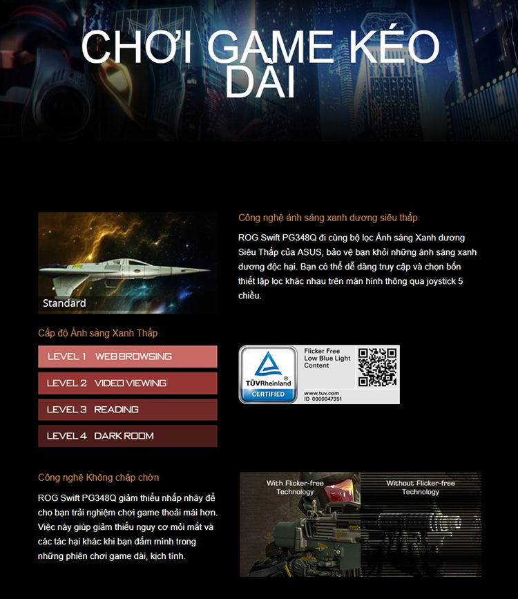 Màn Hình Game Cong ASUS ROG Swift PG348Q 34 inch 2K Ultra Wide (2048 x 1080) 5ms 100Hz G-Syns IPS - Hàng Chính Hãng