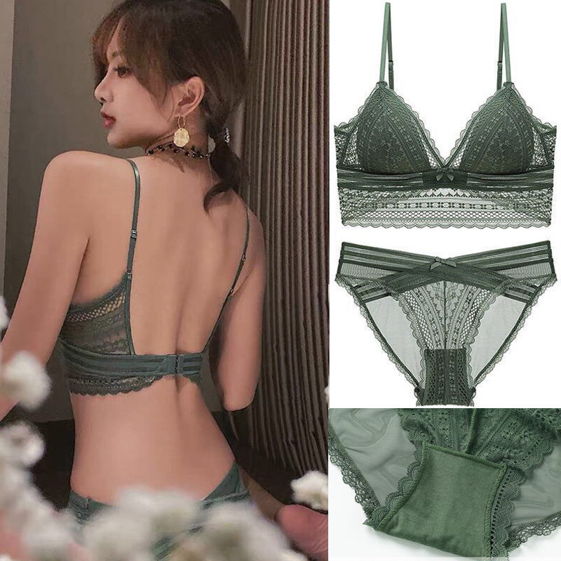 Bộ đồ lót ren ôm ngực tôn dáng không gọng kèm quần lót nữ cao cấp Q463 - Bộ lót nữ sexy - Đồ lót nữ - Bộ lót áo ngực kèm quần chip nữ