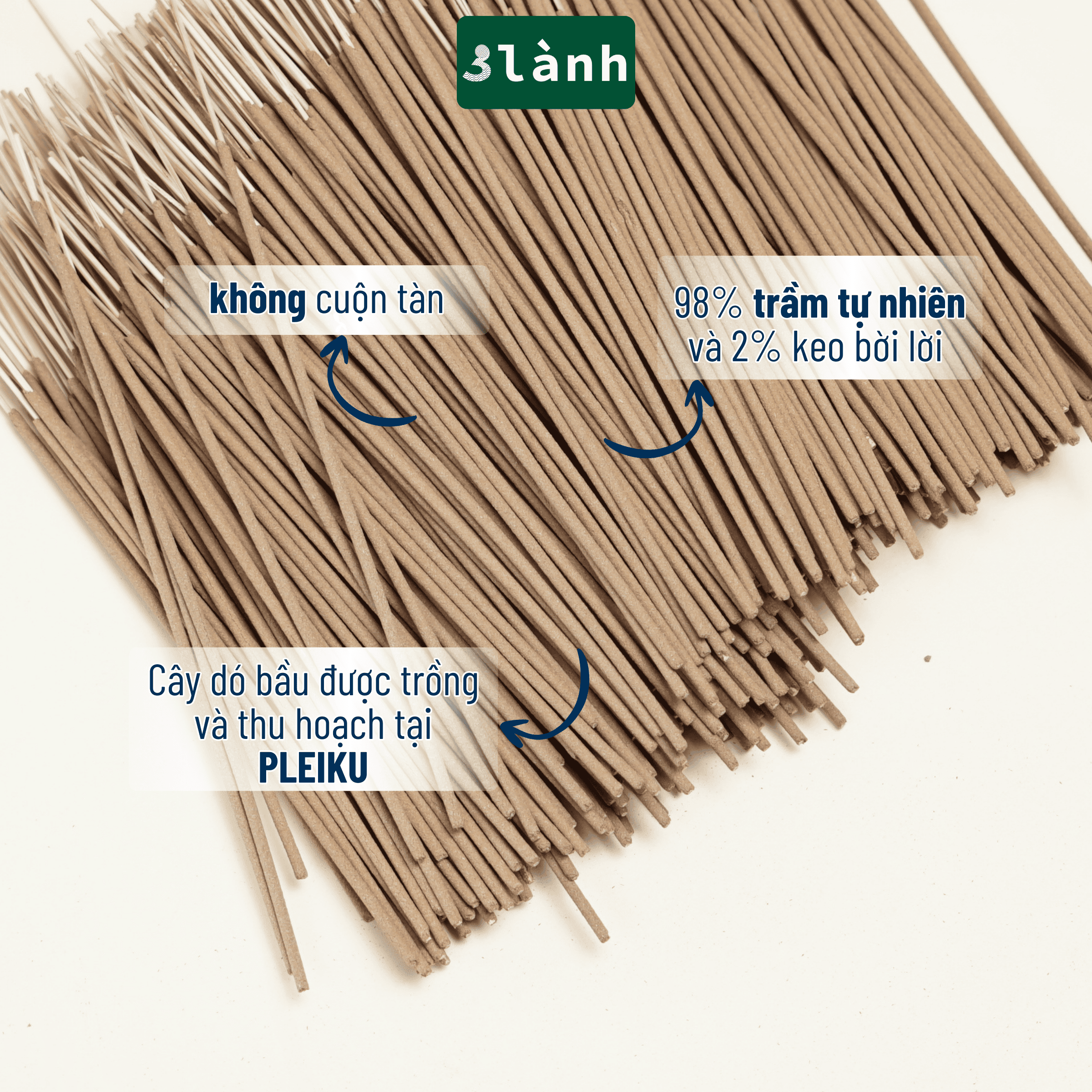 Nhang Trầm Hương Thượng Hạng 3 Lành Dài 23-30-40cm, Hộp 100-400gr Tự Nhiên 100% >15 Năm Trầm Thờ Cúng Thư Giãn Xông Nhà