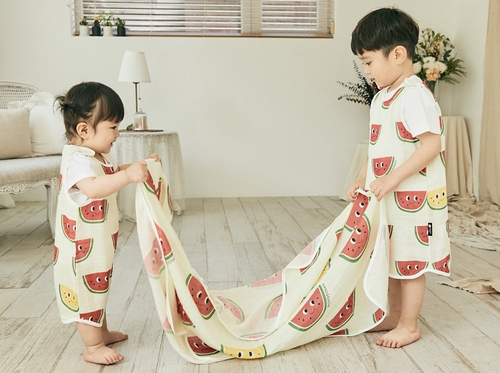 Chăn xô mùa hè cho bé và trẻ nhỏ (2 lớp) Rototo Bebe Hàn Quốc kích thước 90x120cm thoáng khí, thấm hút mồ hôi tốt 3