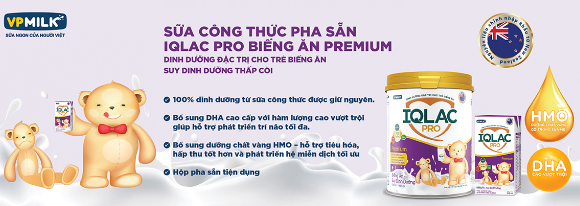 Thùng 48 Hộp Sữa Uống DD IQLac Pro Biếng Ăn Suy Dinh Dưỡng - Premium (110ml/ Hộp)